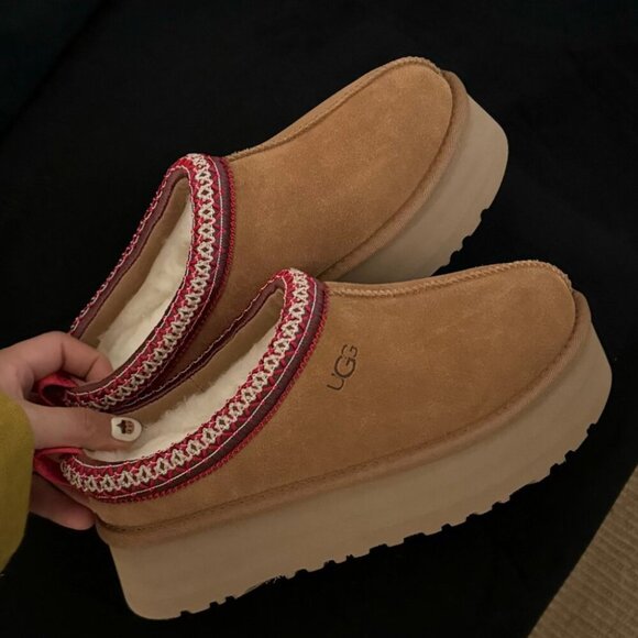 Ugg Chestnut Tazz Platform Tasman Slippers - Picture 4 of 10